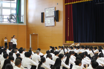 生徒会長 激励の言葉